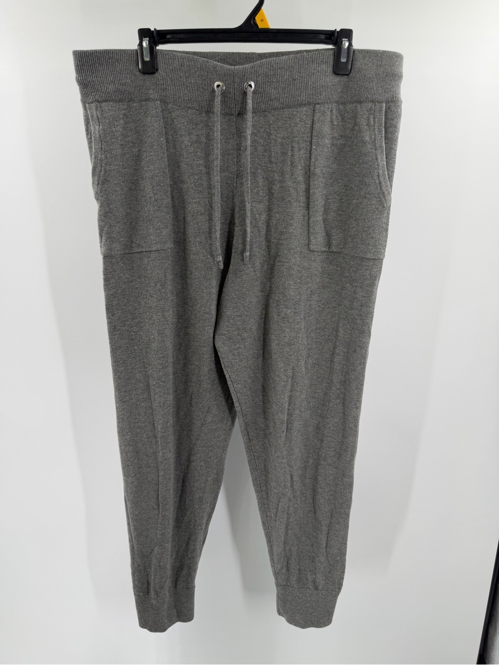 Lauren Ralph‎ Lauren Cashmere Blend Gray Sweatpant Jogger Pant Size Large